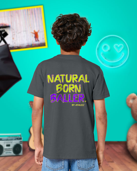 NATURAL BORN BALLER - Kids T-Shirt