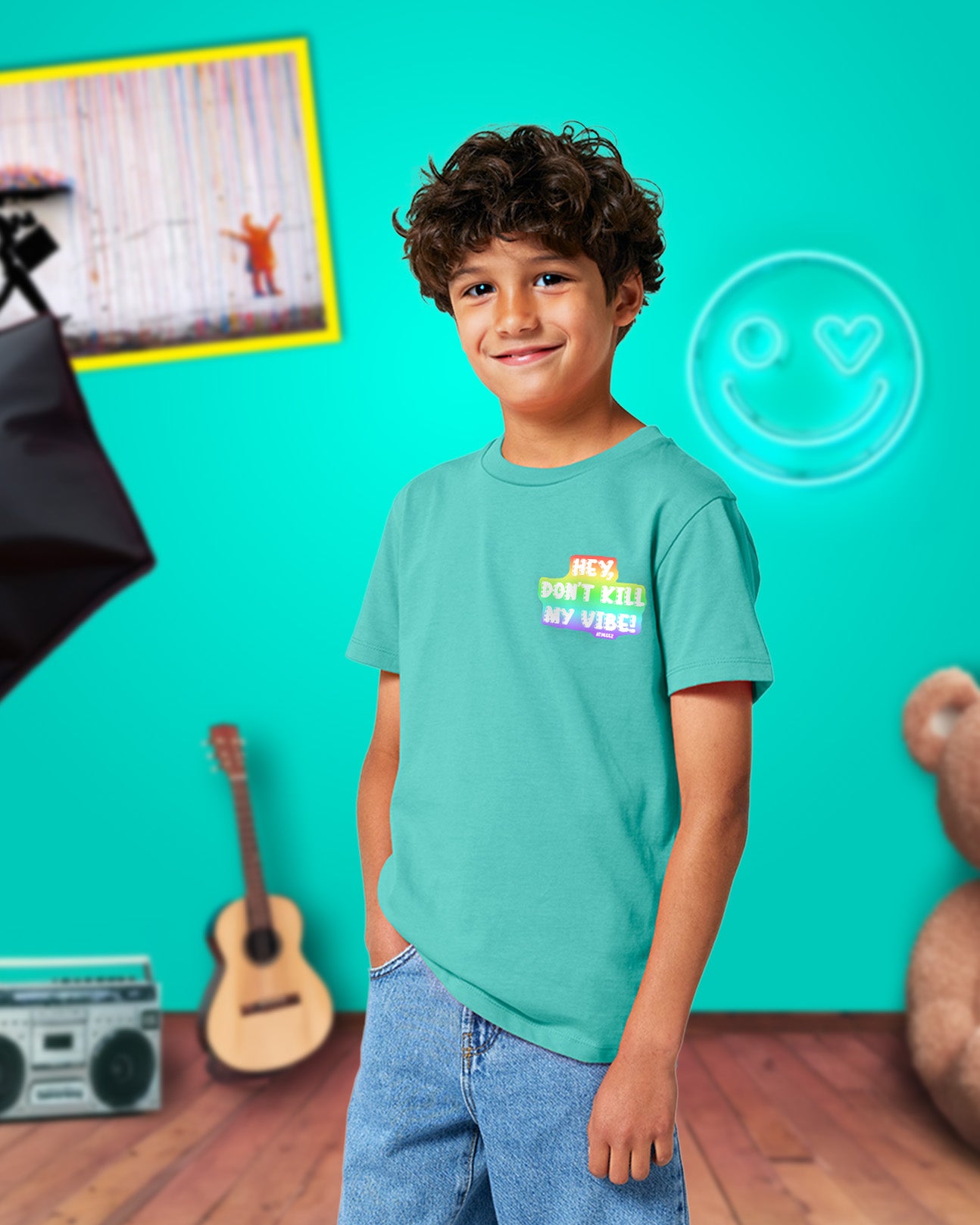 HEY DON'T KILL MY VIBE - Kids T-Shirt