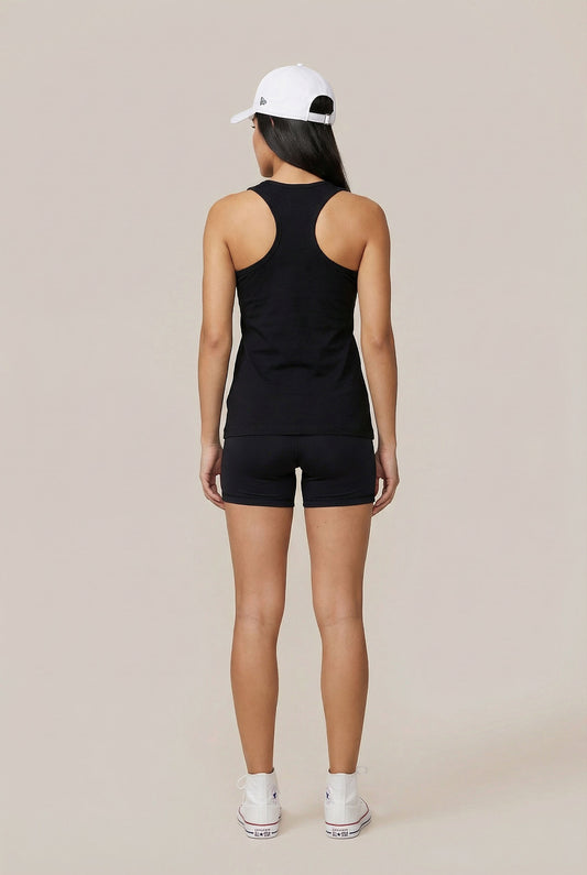 ATHLEEZ LYO.Pulse SET - ALL BLACK HIGH PERFORMANCE TANK TOP + SHORTS AUS LYOCELL