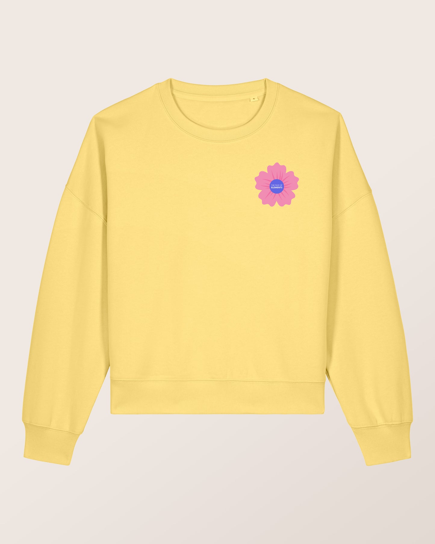 RIVIERA FLEUR CÔTE D'AZUR - RELAXED BOXY FIT SWEATSHIRT AUS BIO-BAUMWOLLE