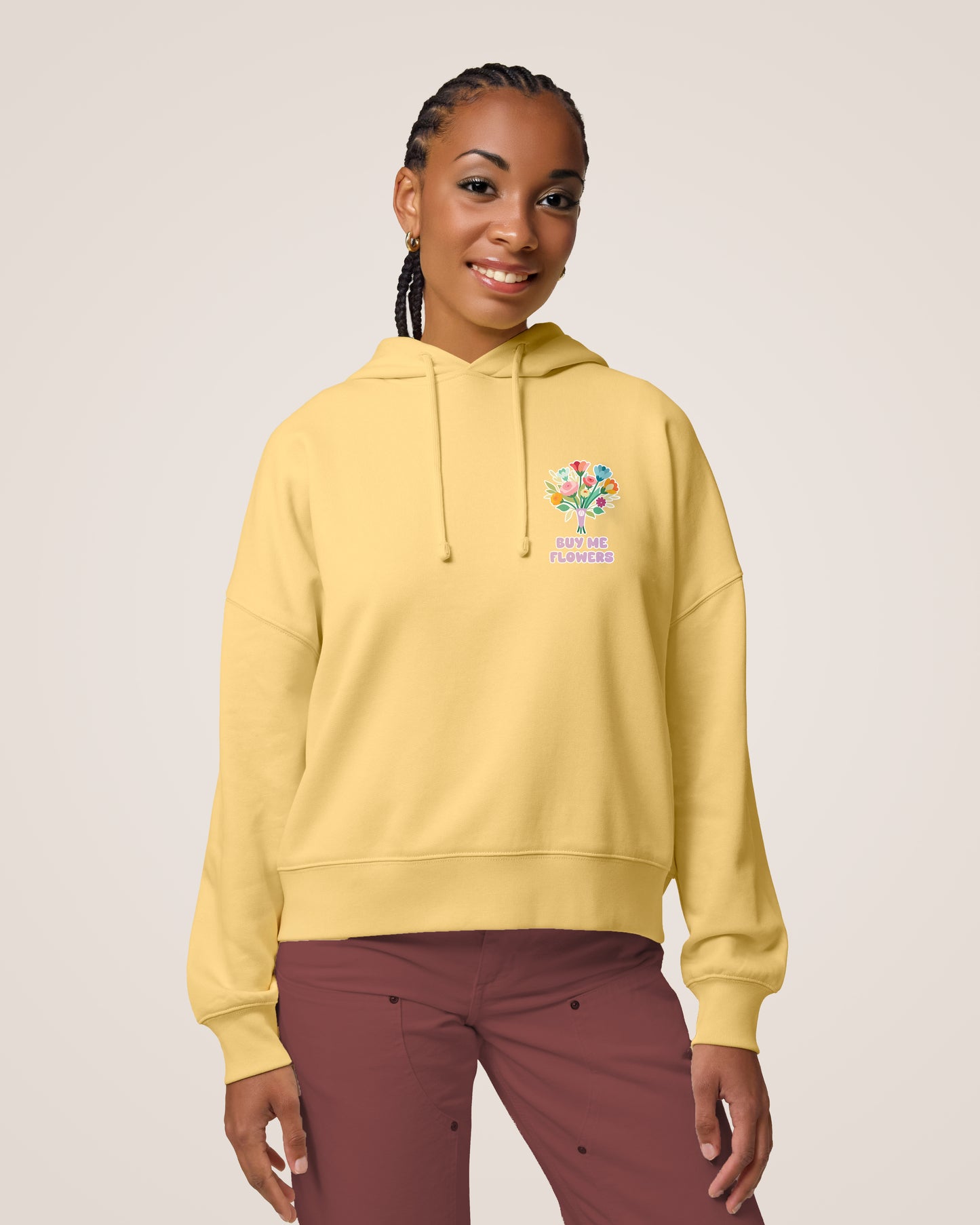 BUY ME FLOWERS - Relaxed Fit Hoodie