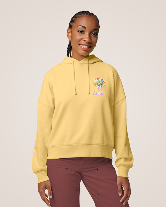 BUY ME FLOWERS - Relaxed Fit Hoodie