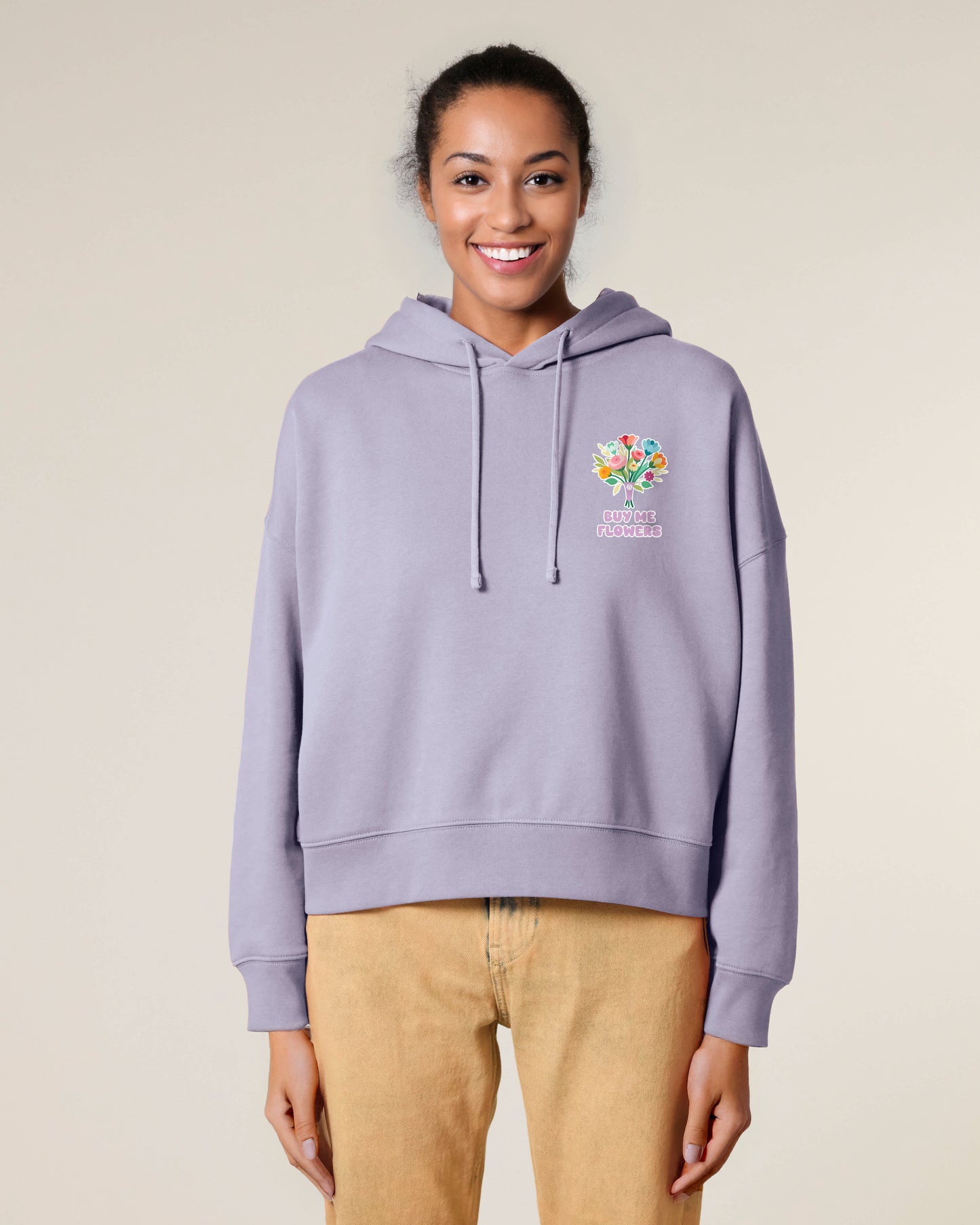 BUY ME FLOWERS - Relaxed Fit Hoodie