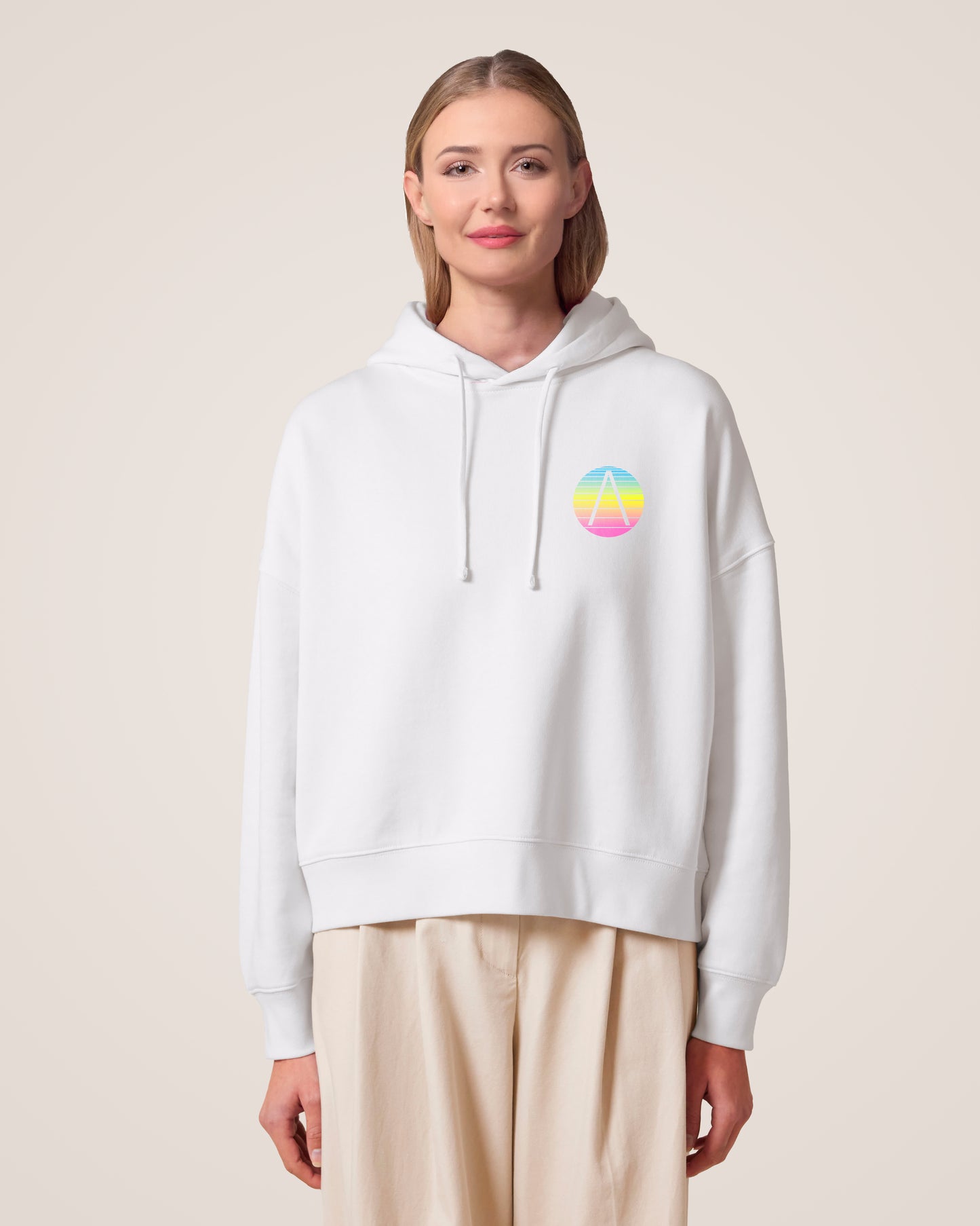 STRIPED SPHERE - Relaxed Fit Hoodie