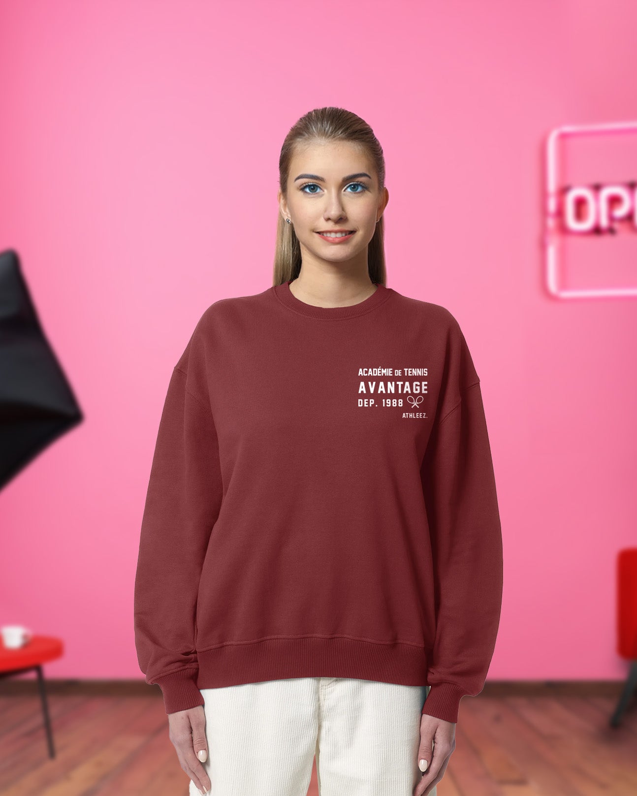 ACADÈMIE DE TENNIS AVANTAGE - Heavy Oversized Sweatshirt
