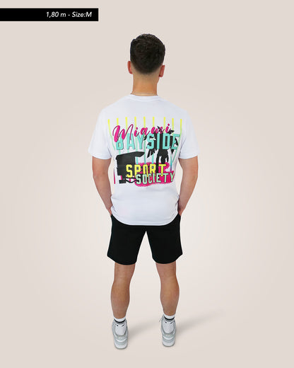 MIAMI BAYSIDE SPORT SOCIETY - Heavy Oversized T-Shirt