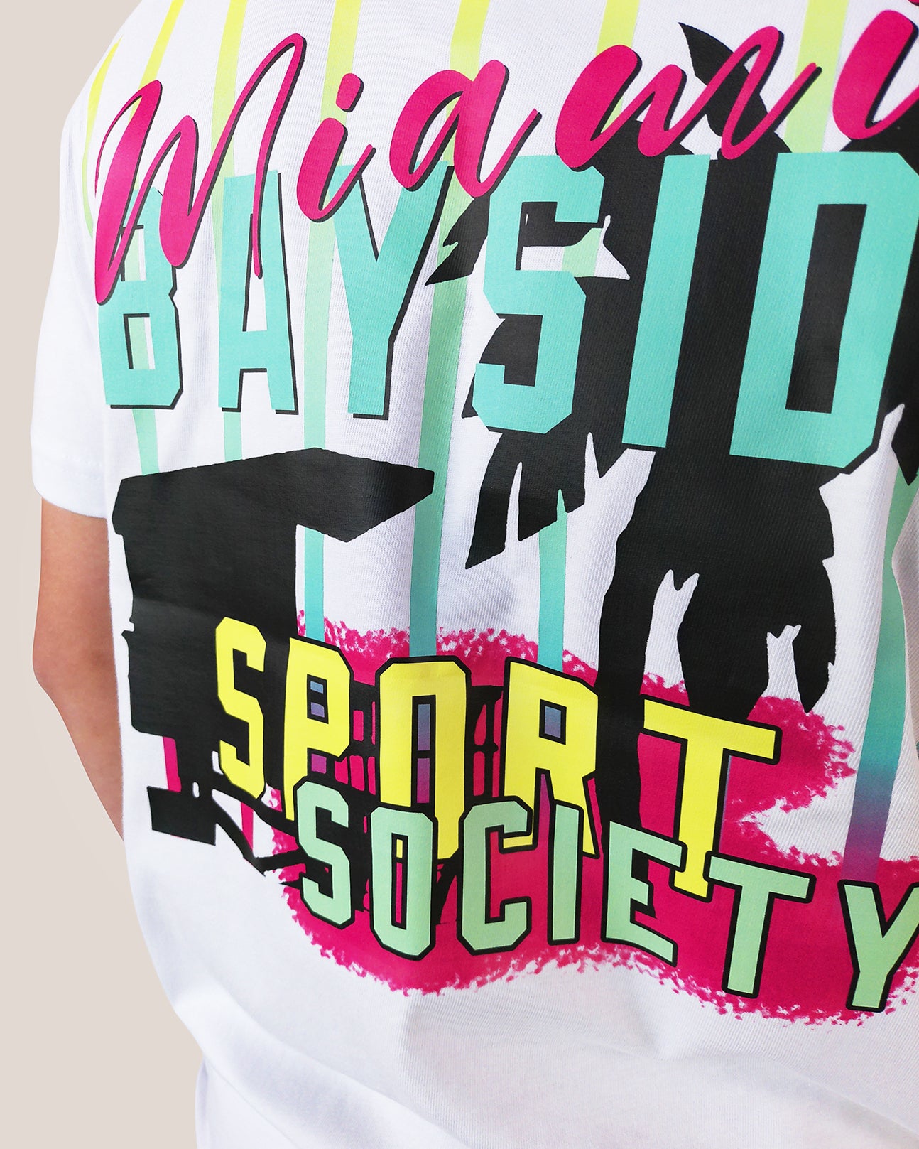 MIAMI BAYSIDE SPORT SOCIETY - Heavy Oversized T-Shirt