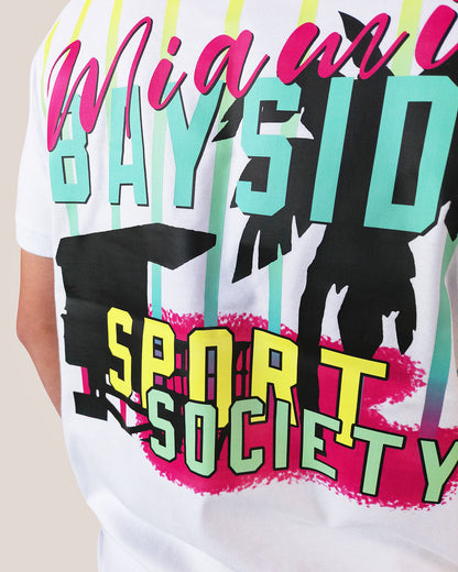 MIAMI BAYSIDE SPORT SOCIETY - Heavy Oversized T-Shirt