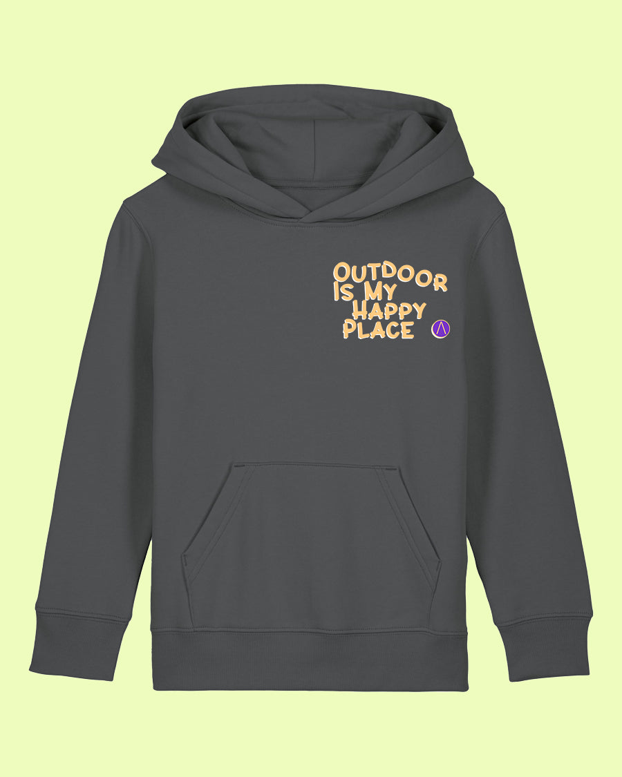 OUTDOOR IS MY HAPPY PLACE - Kids Hoodie