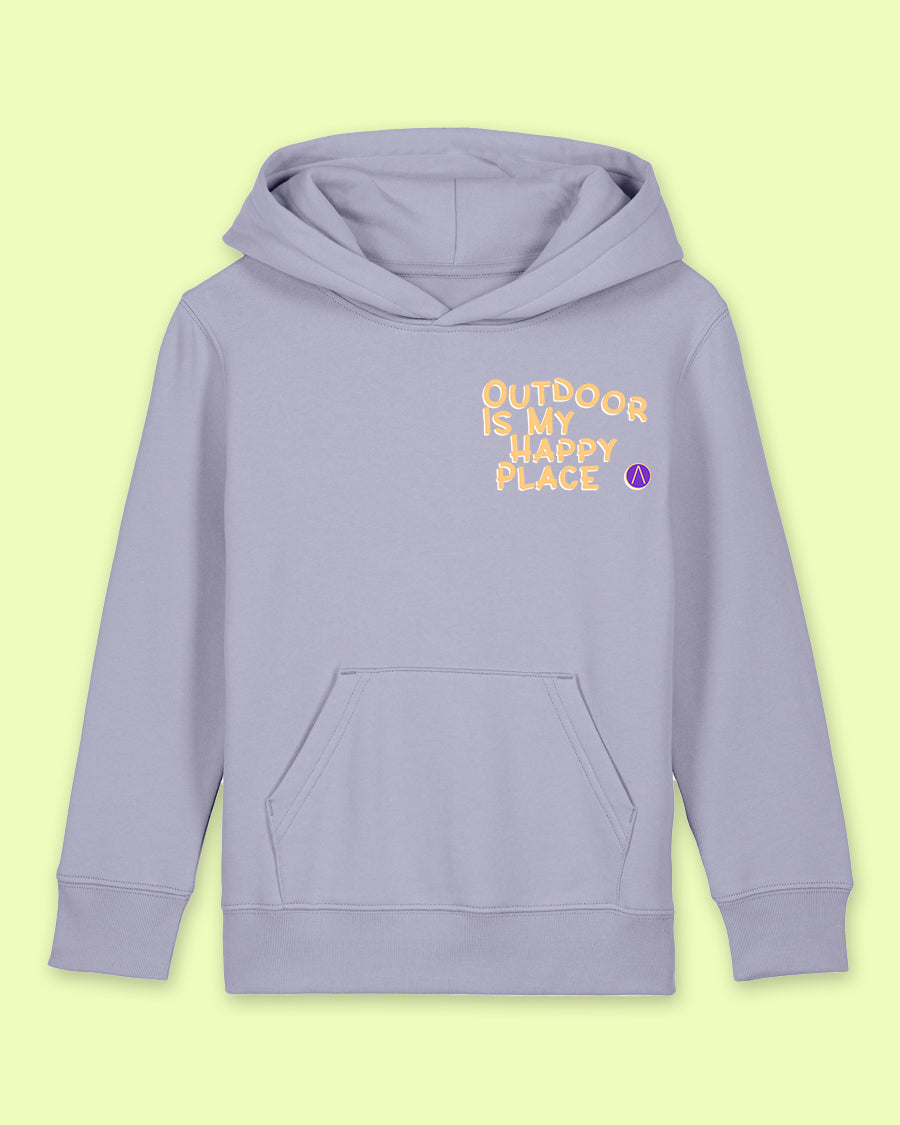 OUTDOOR IS MY HAPPY PLACE - Kids Hoodie