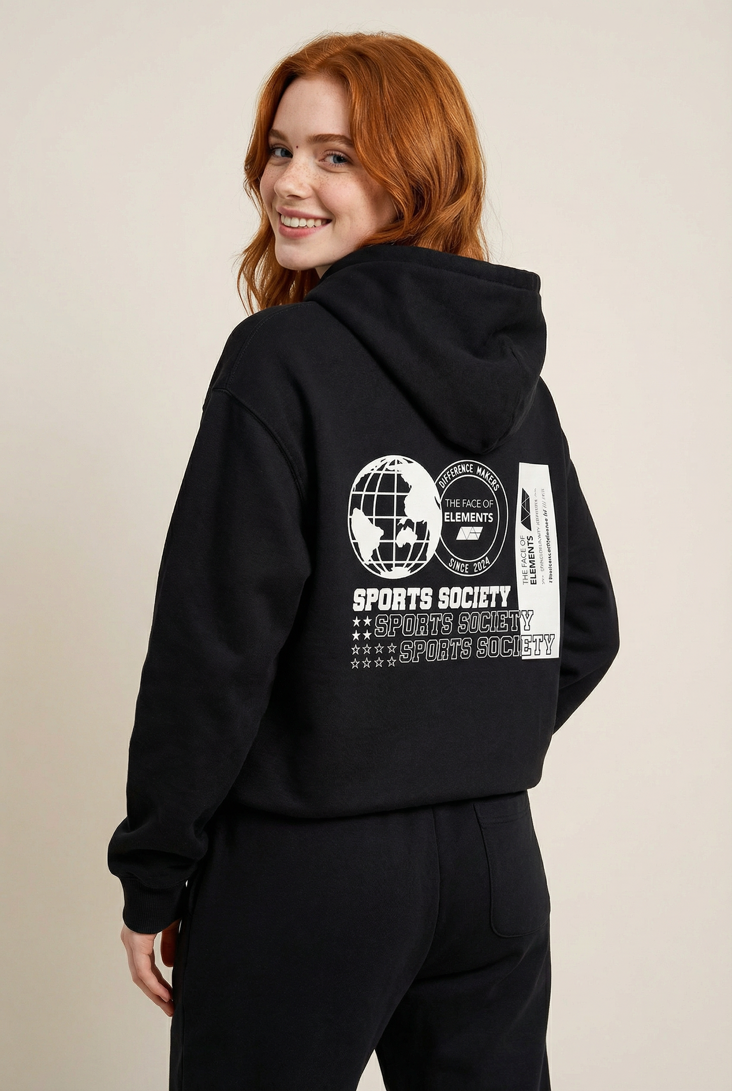 STATEMENT - OVERSIZED FIT HOODIE AUS BIO-BAUMWOLLE