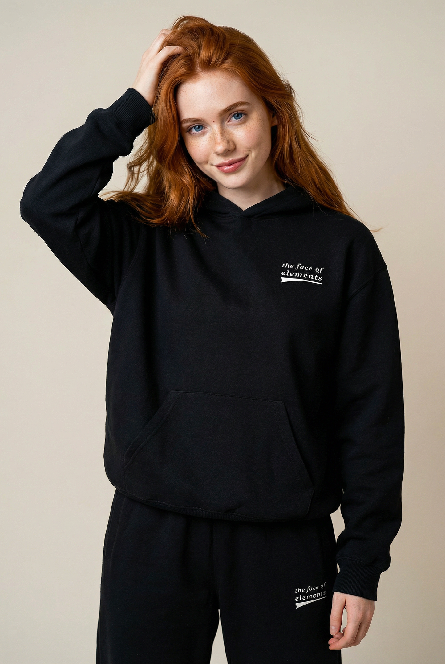 STATEMENT - OVERSIZED FIT HOODIE AUS BIO-BAUMWOLLE