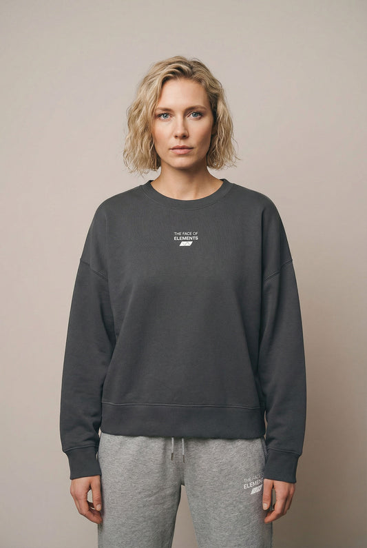 ESSENTIAL - RELAXED BOXY FIT SWEATSHIRT AUS BIO-BAUMWOLLE
