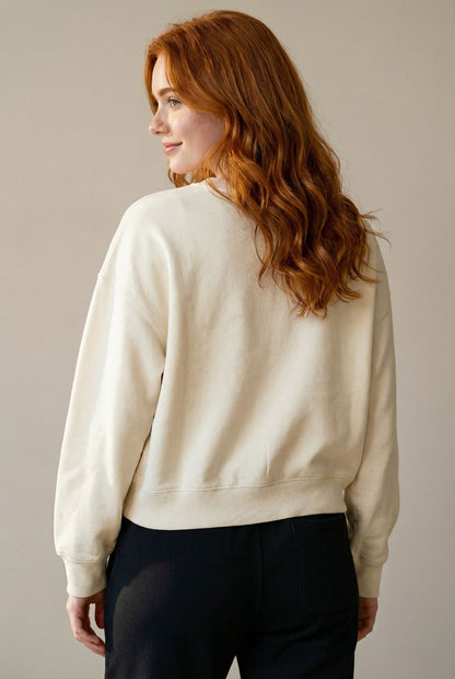 ESSENTIAL - RELAXED BOXY FIT SWEATSHIRT AUS BIO-BAUMWOLLE