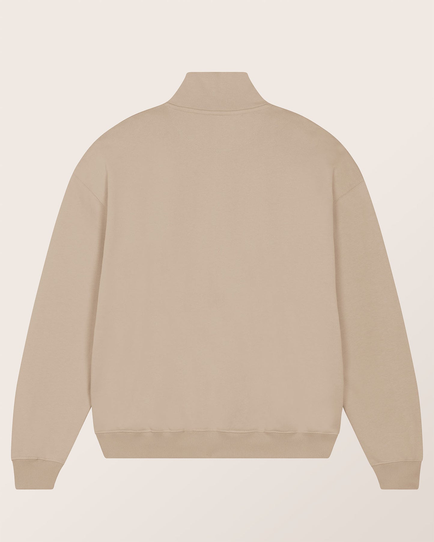 1/4-ZIP - RELAXED FIT SWEATSHIRT AUS BIO-BAUMWOLLE