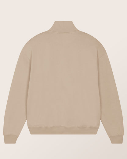 1/4-ZIP - RELAXED FIT SWEATSHIRT AUS BIO-BAUMWOLLE