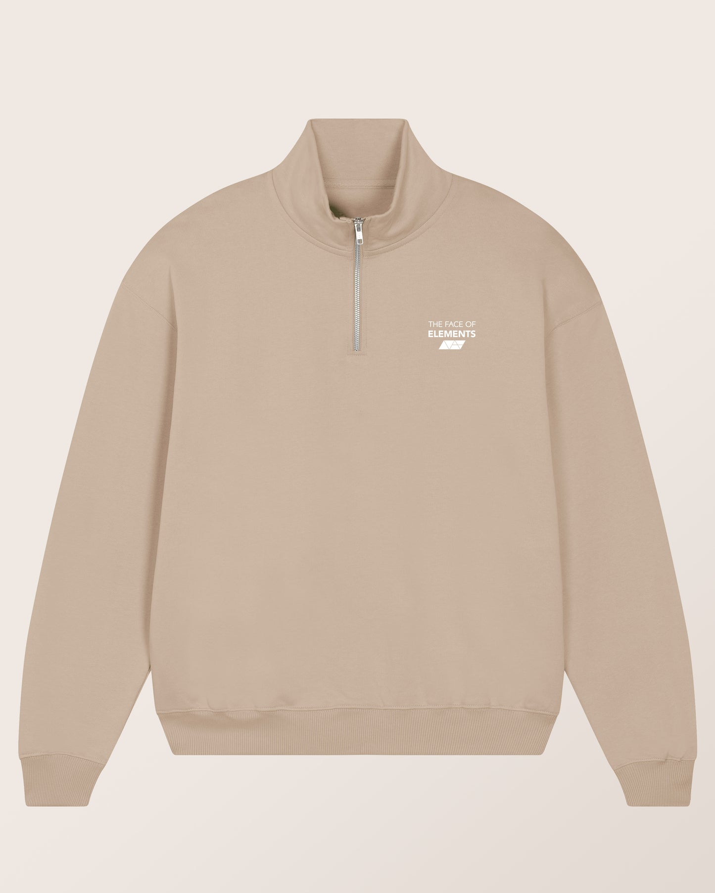 1/4-ZIP - RELAXED FIT SWEATSHIRT AUS BIO-BAUMWOLLE