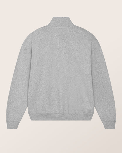 1/4-ZIP - RELAXED FIT SWEATSHIRT AUS BIO-BAUMWOLLE