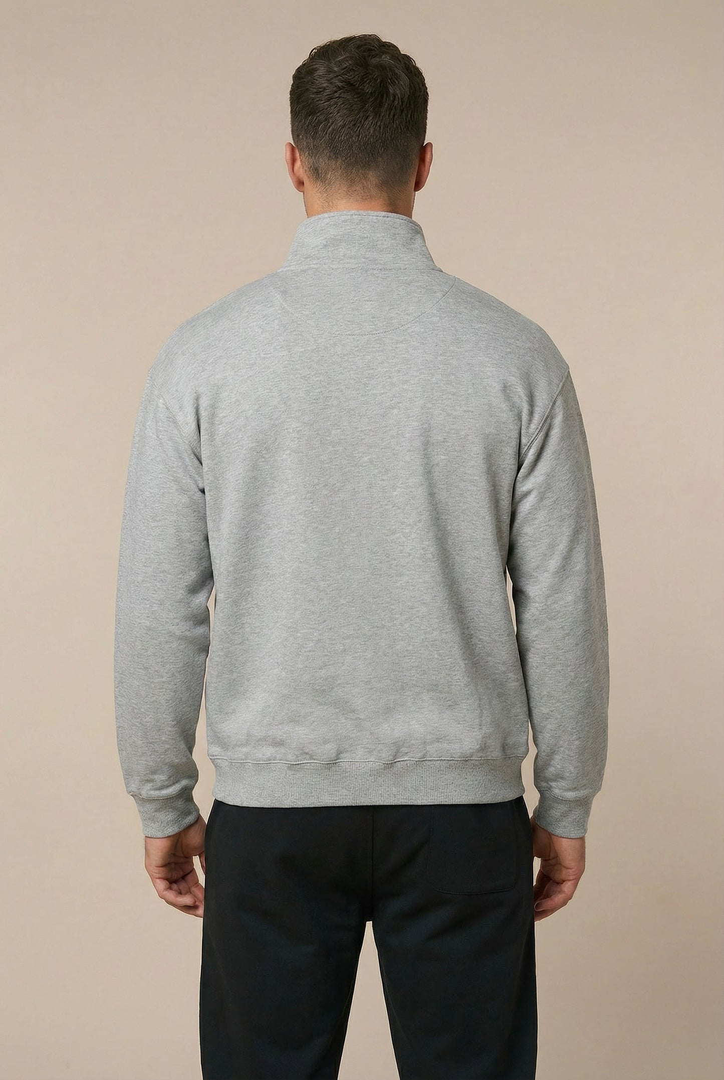 1/4-ZIP - RELAXED FIT SWEATSHIRT AUS BIO-BAUMWOLLE