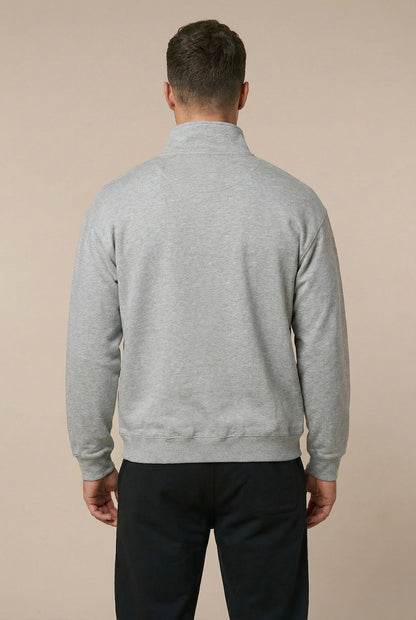 1/4-ZIP - RELAXED FIT SWEATSHIRT AUS BIO-BAUMWOLLE