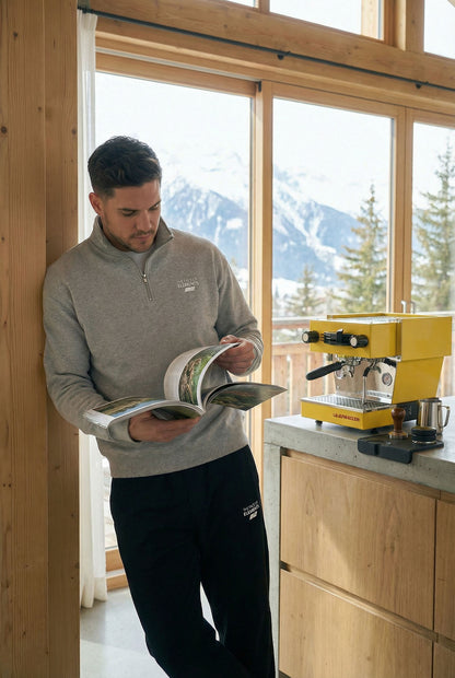 1/4-ZIP - RELAXED FIT SWEATSHIRT AUS BIO-BAUMWOLLE