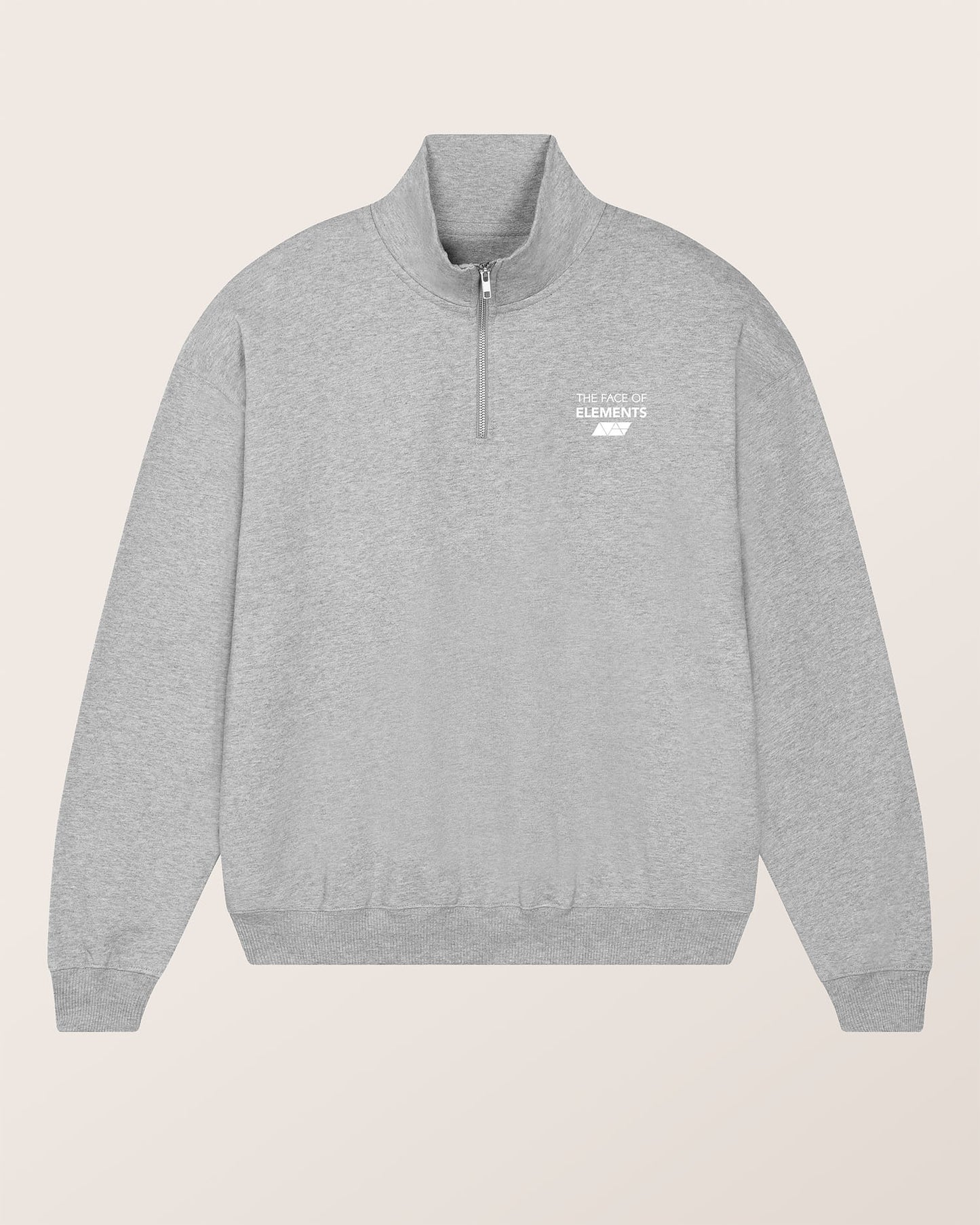 1/4-ZIP - RELAXED FIT SWEATSHIRT AUS BIO-BAUMWOLLE