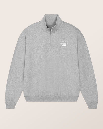 1/4-ZIP - RELAXED FIT SWEATSHIRT AUS BIO-BAUMWOLLE