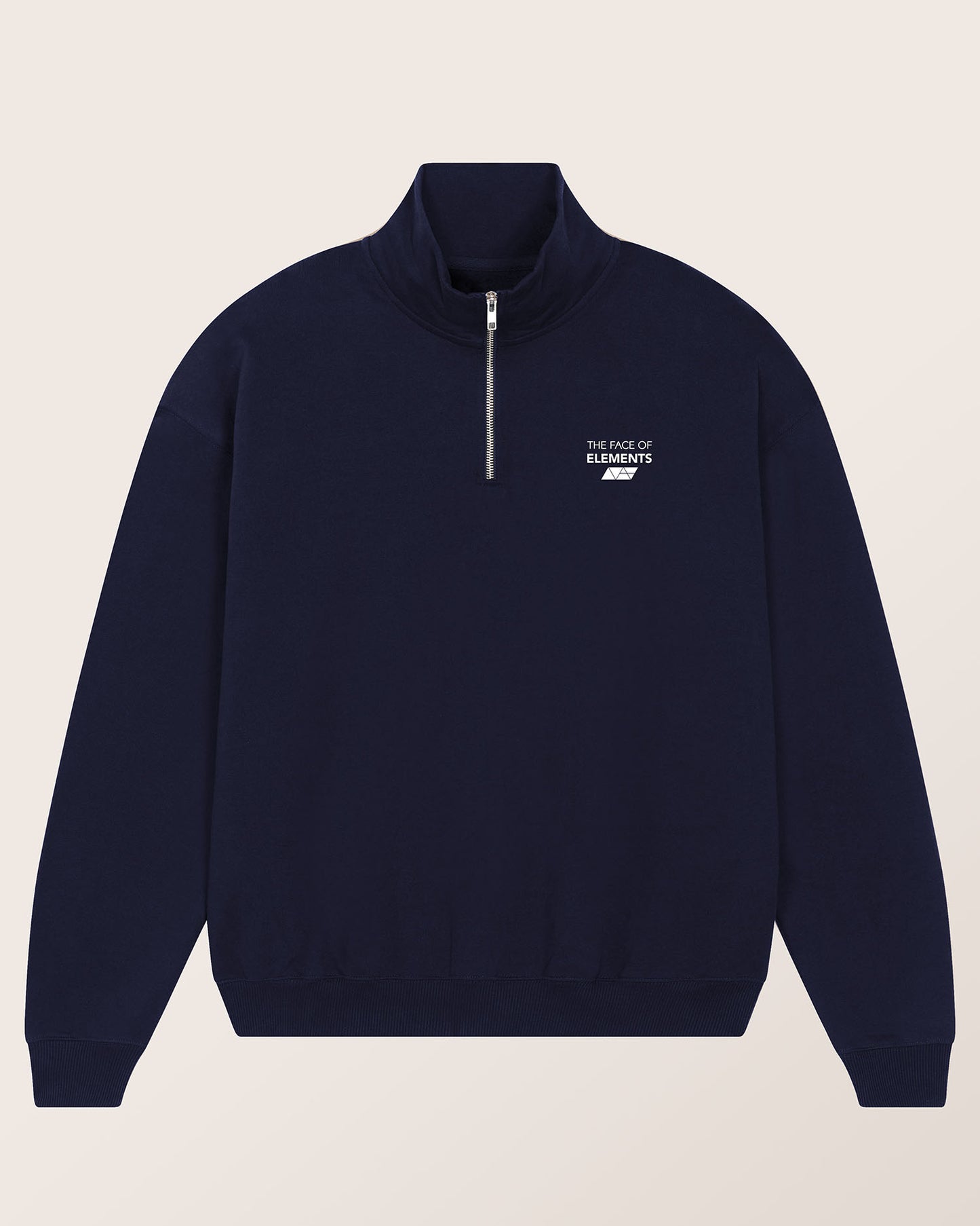 1/4-ZIP - RELAXED FIT SWEATSHIRT AUS BIO-BAUMWOLLE