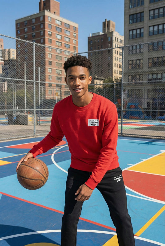 COLOR RUSH - REGULAR FIT SWEATSHIRT AUS BIO-BAUMWOLLE