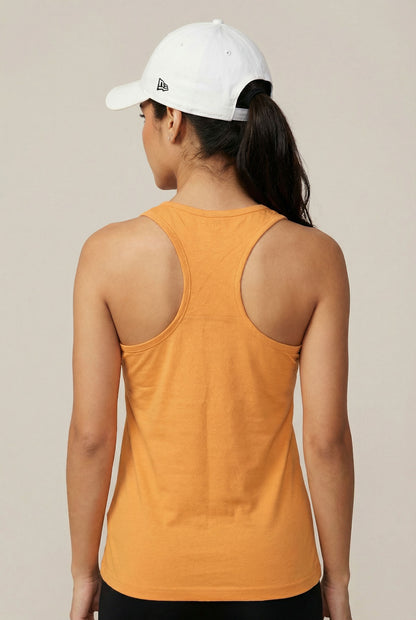 ATHLEEZ LYO.Pulse SET - ORANGE & BLACK - HIGH PERFORMANCE TANK TOP + LEGGINGS AUS LYOCELL