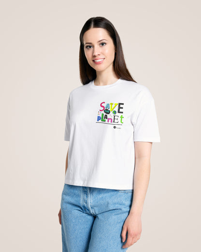 SAVE THE PLANET - Women Boxy T-Shirt