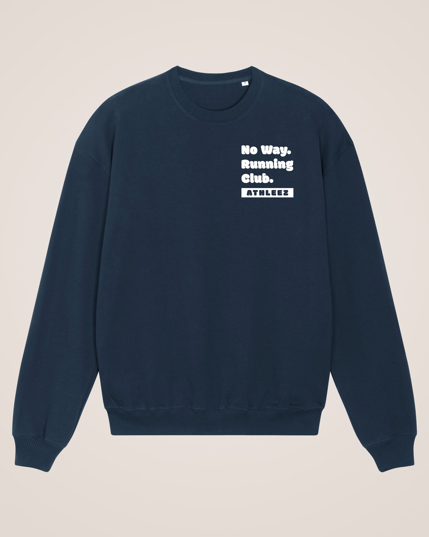 NO WAY. RUNNING CLUB. - Heavy Oversized Sweatshirt