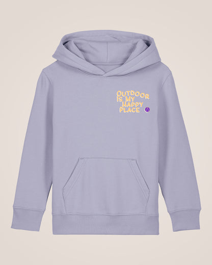 OUTDOOR IS MY HAPPY PLACE - Relaxed Kids Hoodie