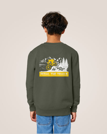 PEDAL THE TRAILS - Kids Sweatshirt
